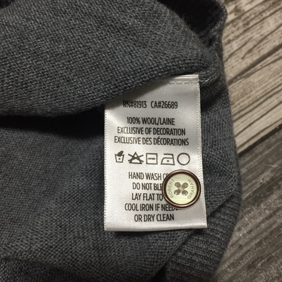 Robert Graham Wool Sweater Polo Men’s M Gray Pullover Collared - Picture 9 of 10